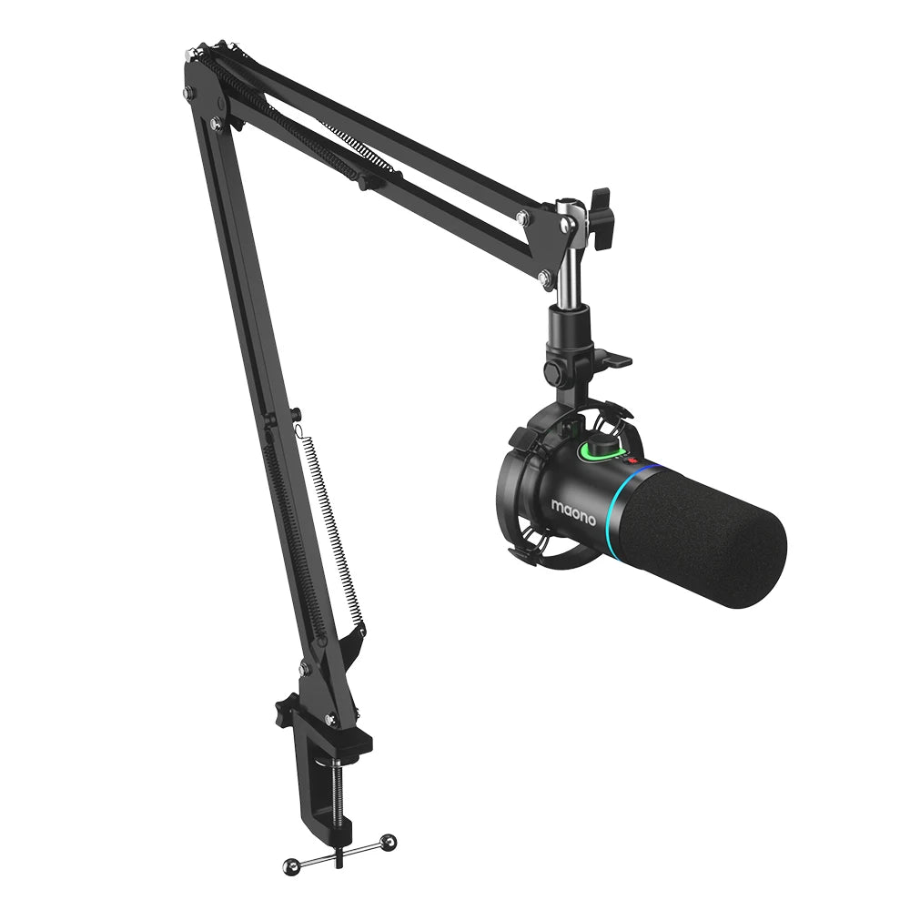 MAONO PD200XS – Micrófono Profesional Dinámico USB/XLR con RGB - Dedicado para Streaming, Podcast y Gaming