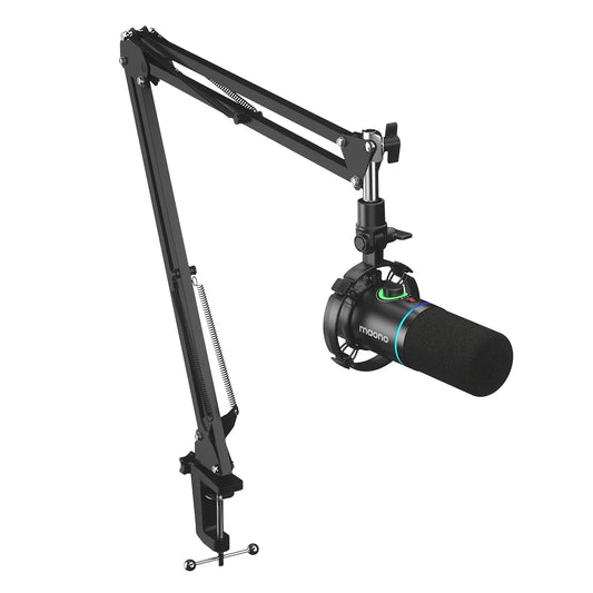 MAONO PD200XS – Micrófono Profesional Dinámico USB/XLR con RGB - Dedicado para Streaming, Podcast y Gaming