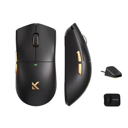 MCHOSE K7 Ultra — Raton Gaming 42,000 DPI · 8KHz · USB/2.4G inalámbrico/Bluetooth