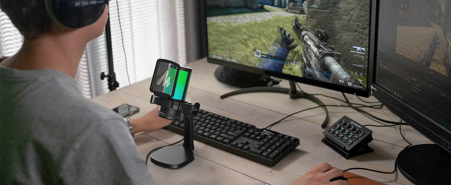 MAONO DGM20 – Micrófono USB con RGB, Mute Rápido y Cancelación de Ruido