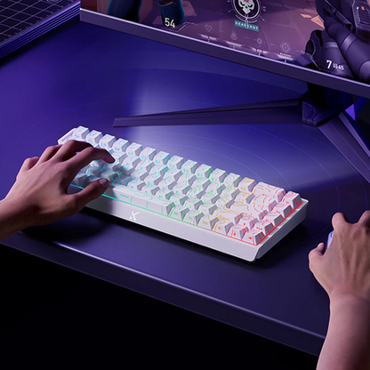 Teclado MCHOSE ACE 68 Pro – Interruptores Magnéticos, 8000 Hz, 0.1Ms Latencia, RGB Personalizable, 68 Teclas para Gaming Competitivo