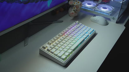 AULA F75 Pro — Teclado Mecánico 75% PBT Hot-Swap RGB (Bluetooth/2.4G/USB-C)