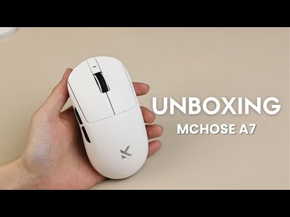 MCHOSE A7 Ultra – Mouse Gaming 42K DPI | Tri-Mode | Ergonómico y Recargable